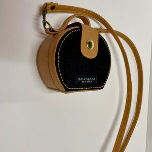 World's Most Adorable Tiny Bag:  Kate Spade Mini Black Canvas and leather